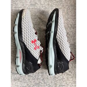 Under Armour SpeedForm Gemini Mens 10 Running Shoes White Black Red 3026770-106